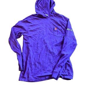 Jonnie-o purple Clemson hooded tee